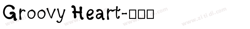 Groovy Heart字体转换